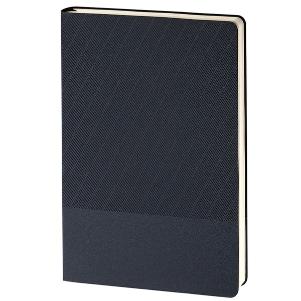 Ежедневник недатированный 15х21 см Rain (Soft Touch Pearl чёрный)