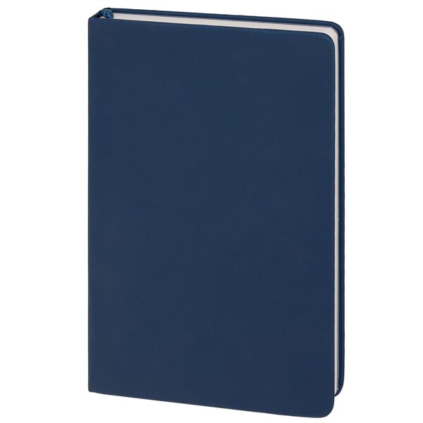 Ежедневник недатированный 15х21 см Modern Touch, Soft Touch Pearl синий