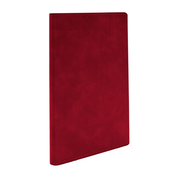 Блокнот Bplanner.05 в клетку 13х21 см (Nubuck Touch красный)