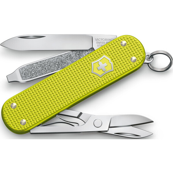 Нож перочинный Victorinox Classic SD Alox, 58 мм, 5 функций, желтый, подарочная коробка