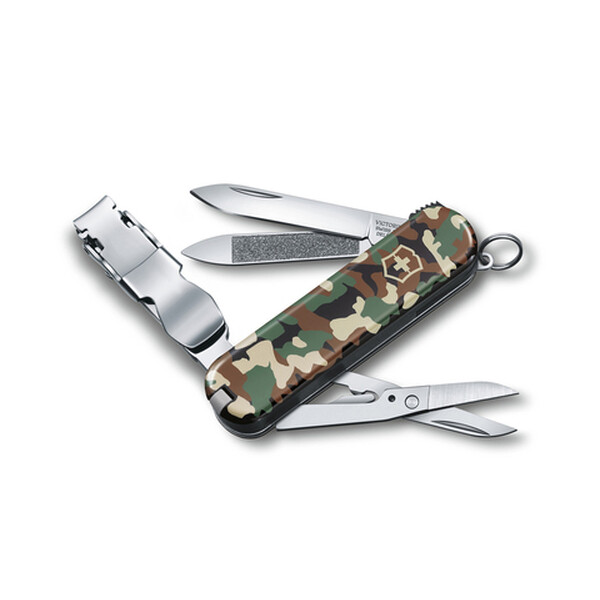 Нож Victorinox Classic Nail Clip 580, 65 мм, 8 функций, камуфляж
