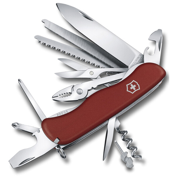 Нож Victorinox WorkChamp 111 мм, 21 функция, красный