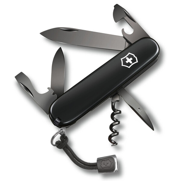 Нож Victorinox Spartan, 91 мм, 12 функций, черный