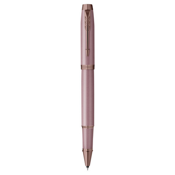 Parker IM Mauve Bronze Trim ручка роллер черная, 0,5мм, подарочная упаковка
