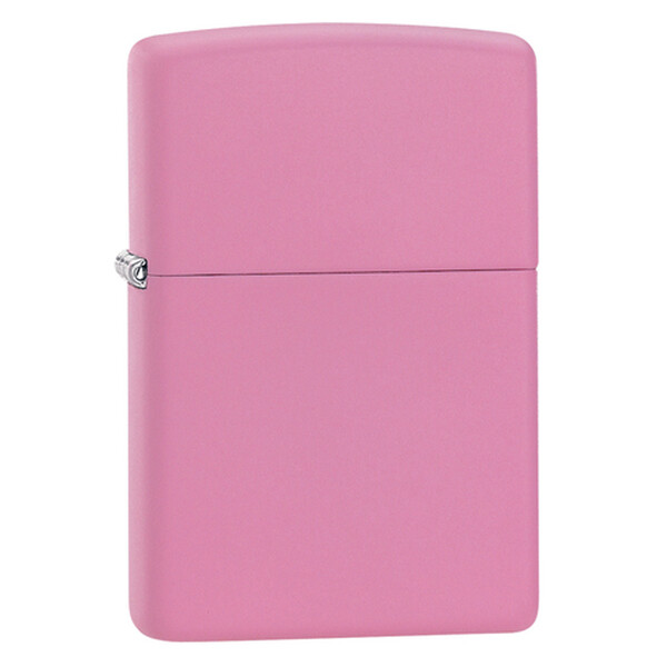 Зажигалка Zippo Pink Matte с покрытием Pink Matte, латунь/сталь, розовая, матовая, 36x12x56 мм