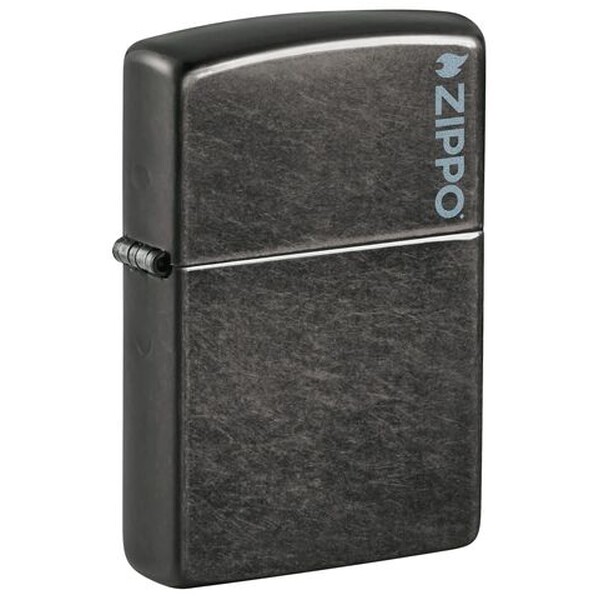 Зажигалка ZIPPO Logo с покрытием Gray Dusk, латунь/сталь, серая, матовая, 38x13x57 мм, шт