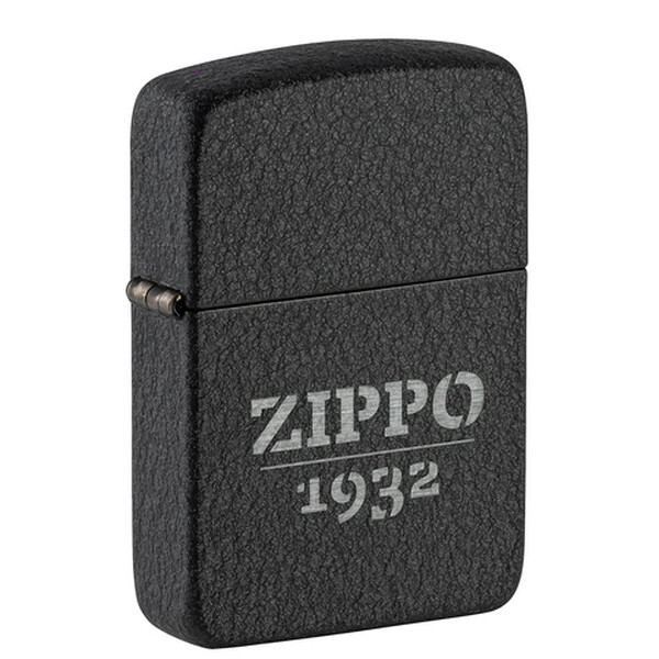 Зажигалка ZIPPO 1941 Replica, с покрытием Black Crackle, черный, матовая, 38x13x57 мм, шт