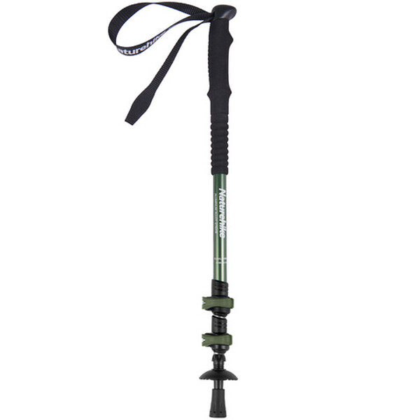 Трекинговая палка Naturehike Qing xue base из трех секций, 62-135 см, алюминиевый сплав, хаки (NH17D