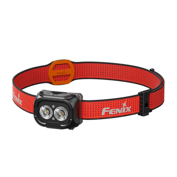 Фонарь Fenix налобный HL18R-T V2.0, черный с красным ремешком