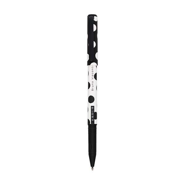 РУЧКА "BLACK&WHITE" ШАРИКОВАЯ 0.7 ММ, МАСЛО, СИНЯЯ Белый/Чёрн