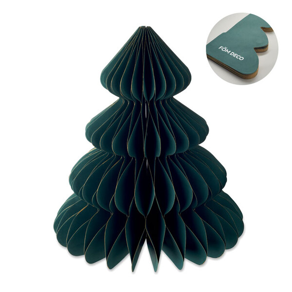 Paper Xmas tree decoration зелен
