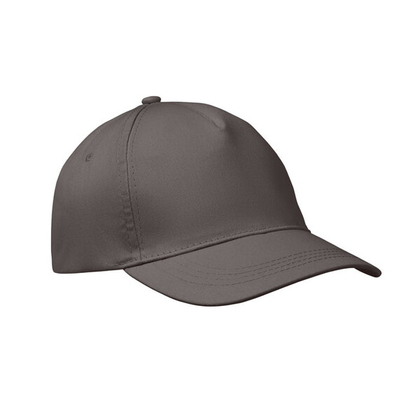 5 panel baseball cap каменный сер