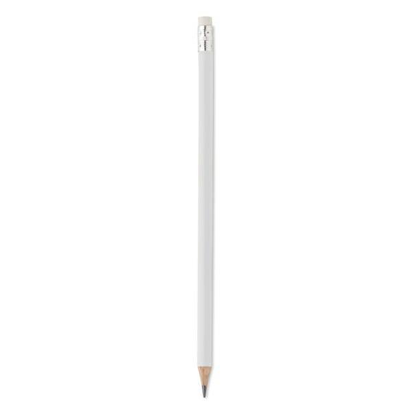 Natural pencil with eraser бел