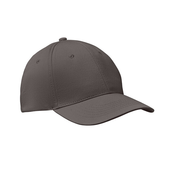 6 panels baseball cap каменный сер