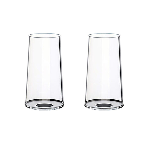 Хрустальный бокал для игристого вина на магните Trebonn SplitGlass, 2 шт, 320 мл черн