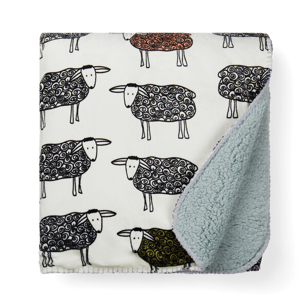 Плед VINGA Sheep из rPET GRS бел