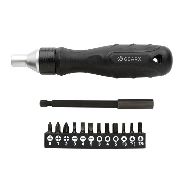 Отвертка с трещоткой Gear X черн