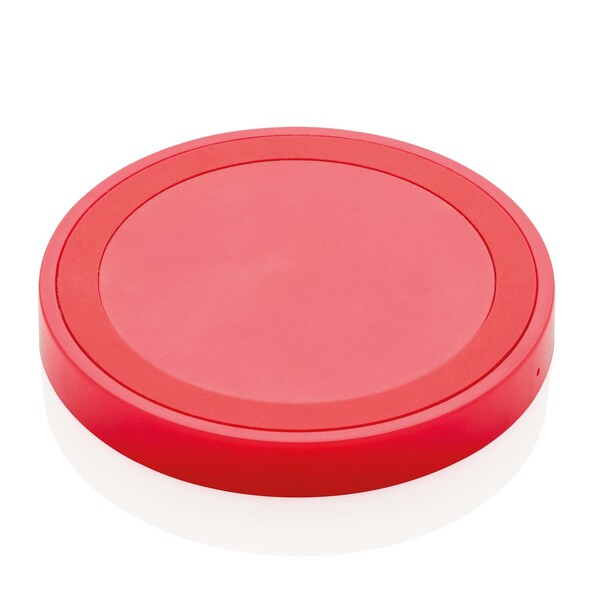 Док-станция для беспроводной зарядки Round красн