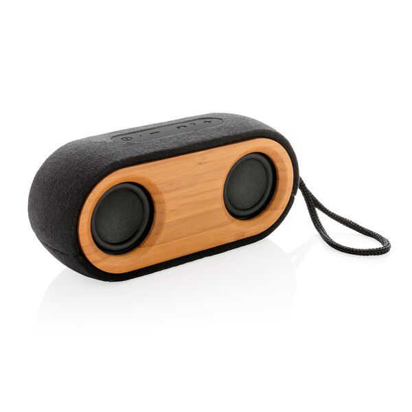 Колонка с двумя динамиками Bamboo X черн коричнев