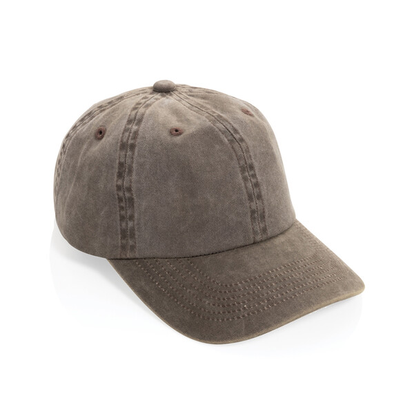 Бейсболка BEAU AWARE™ из хлопковой саржи, 6 клиньев, 270 г/м² коричнев