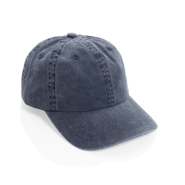 Бейсболка BEAU AWARE™ из хлопковой саржи, 6 клиньев, 270 г/м² темно-син