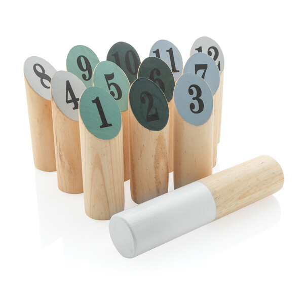 Деревянный набор Финские кегли коричнев
