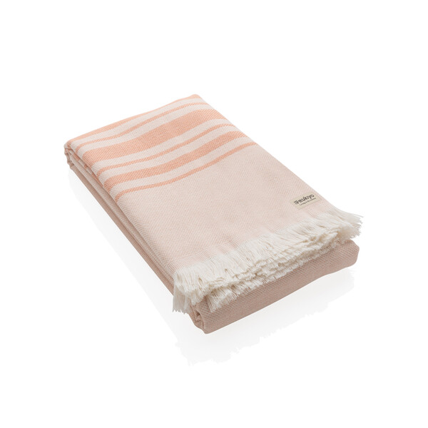 Накидка Ukiyo Yumiko из переработанного хлопка AWARE™, 100x180 см розов
