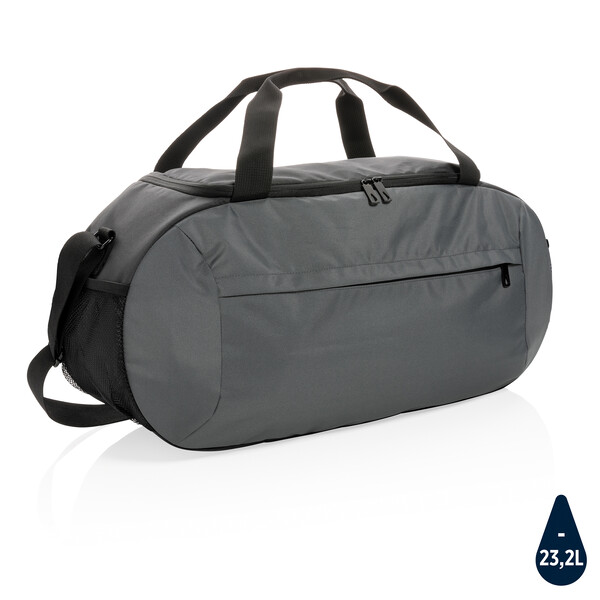 Спортивная сумка Impact из RPET AWARE™ темно-сер