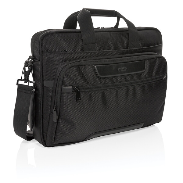 Сумка для ноутбука Voyager от Swiss Peak RPET, 15.6“ черн