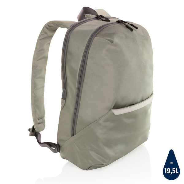 Рюкзак для ноутбука Impact из rPET AWARE™ 1200D, 15.6'' зелен сер