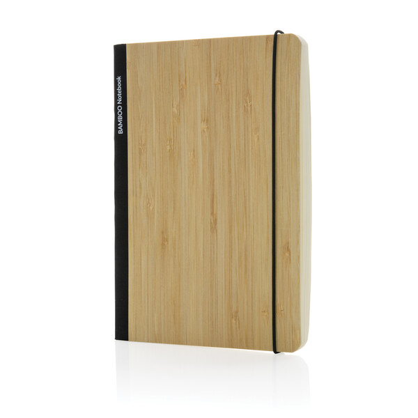 Блокнот Scribe с обложкой из бамбука, А5, 80 г/м² черн