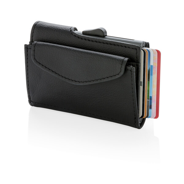 Кошелек с отделением для монет и держателем для карт C-Secure RFID черн