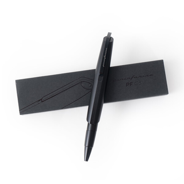 Шариковая ручка Pininfarina PF GO BLACK черн серебрян