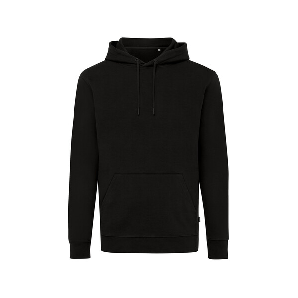 Худи Iqoniq Jasper из переработанного хлопка, унисекс, 340 г/м² черн