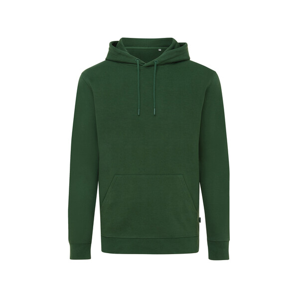 Худи Iqoniq Jasper из переработанного хлопка, унисекс, 340 г/м² лесной зелен