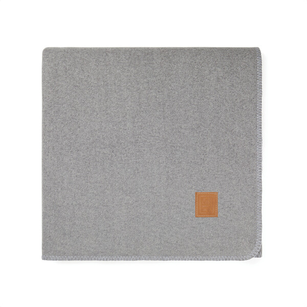 Плед VINGA Moulton из rPET GRS, 320 г/м², 130х170 см сер