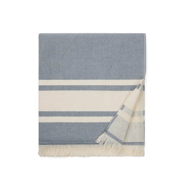 Полотенце VINGA Tolo, 360 г/м², 180х80 см темно-син бежев