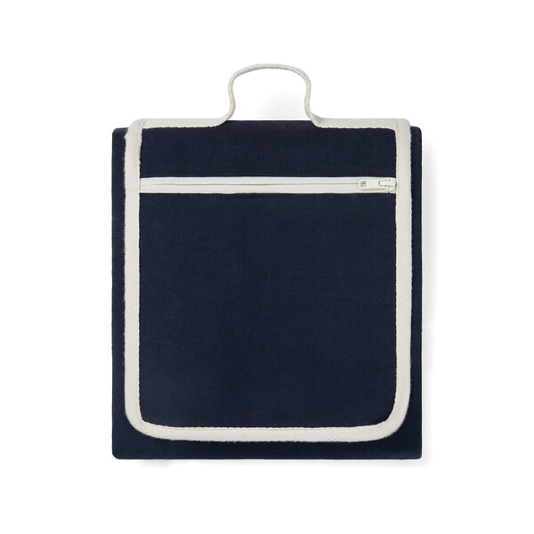 Плед для пикника VINGA Volonne из переработанного канваса и rPET AWARE™, 130х170 см син кремов