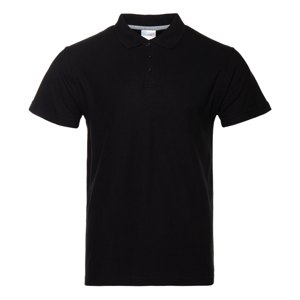 Рубашка поло унисекс STAN хлопок/полиэстер 185, 104, Чёрный,  (20)  (64-66/6XL)