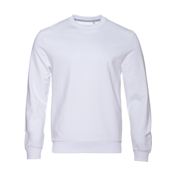 Свитшот унисекс STAN футер без начёса, 260, 63, Белый,  (10/1)  (52/XL)