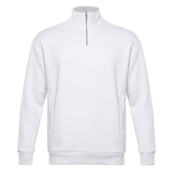 Толстовка STAN оверсайз на молнии, футер без начёса, 340, 102, Белый,  (10/1)  (44/XS)