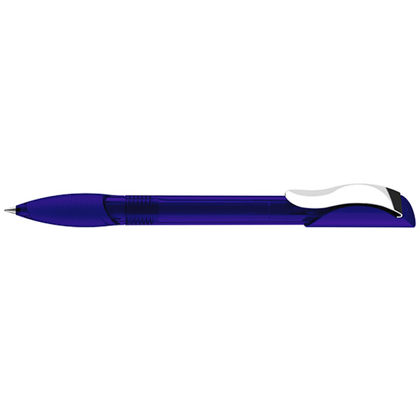 2419 ШР Hattrix Clear Soft grip Clip Metal синий 2735