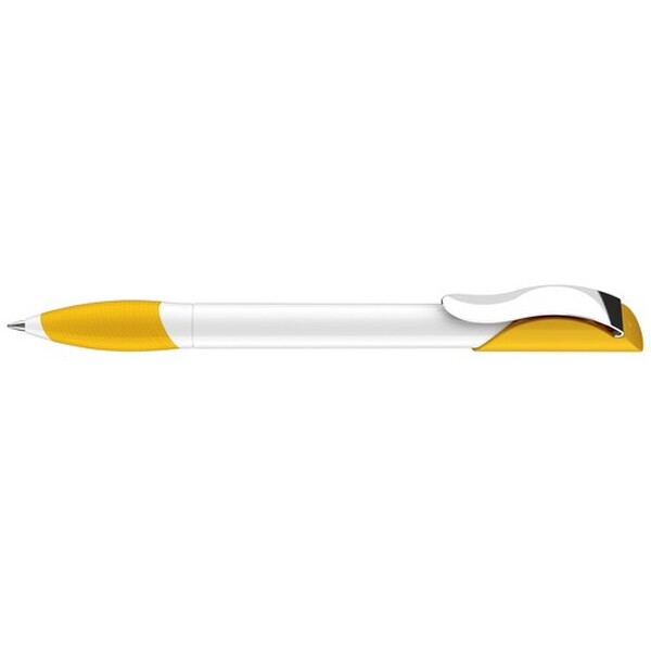3201 ШР Hattrix Polished Basic Soft grip zone ClipMetal бело/желтый 7408