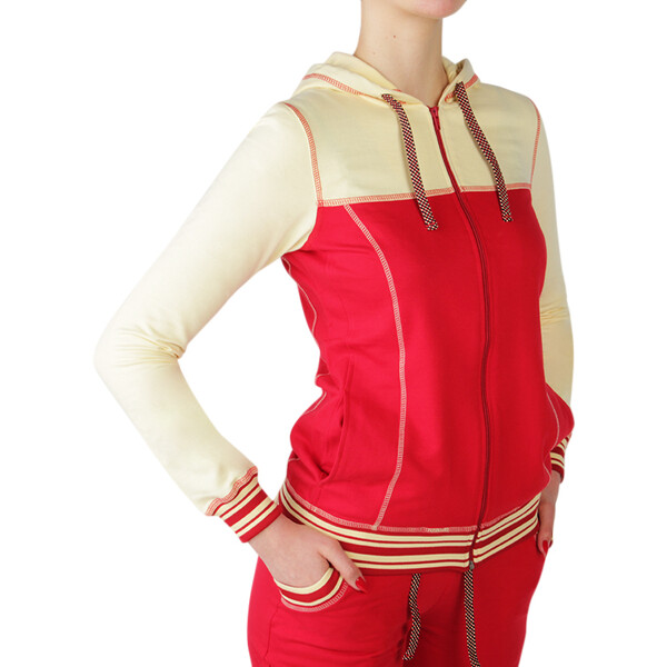 Женские толстовки с капюшоном 2 РОСТ Красная 2XL (48-50)