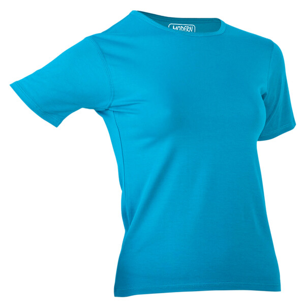 Футболка Ladies 180г/м кв. кругл.  ворот голубая 2XL (48-50)//