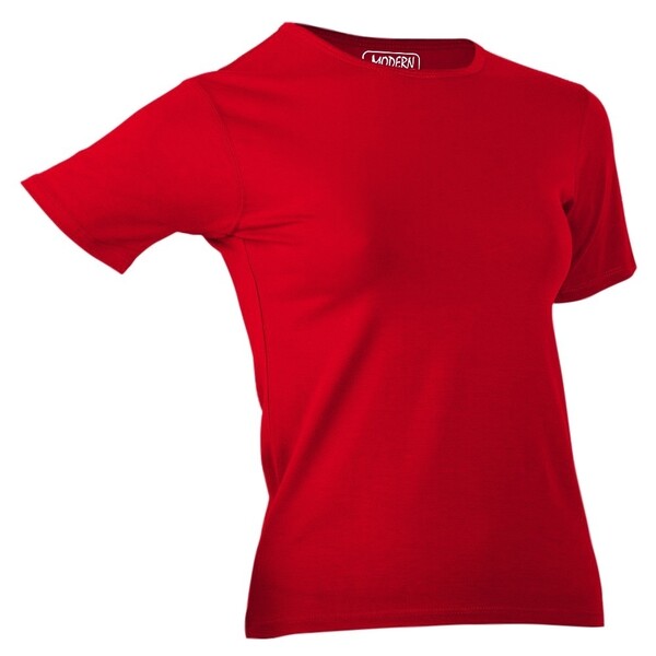 Футболка Ladies 180г/м кв. кругл.  ворот красная 2XL (48-50)