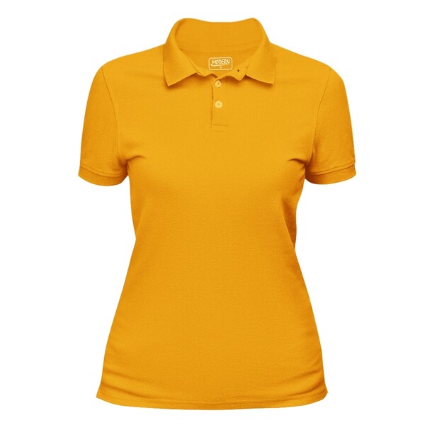 Поло женские 100% хлопок  желтая 2XL (48-50)