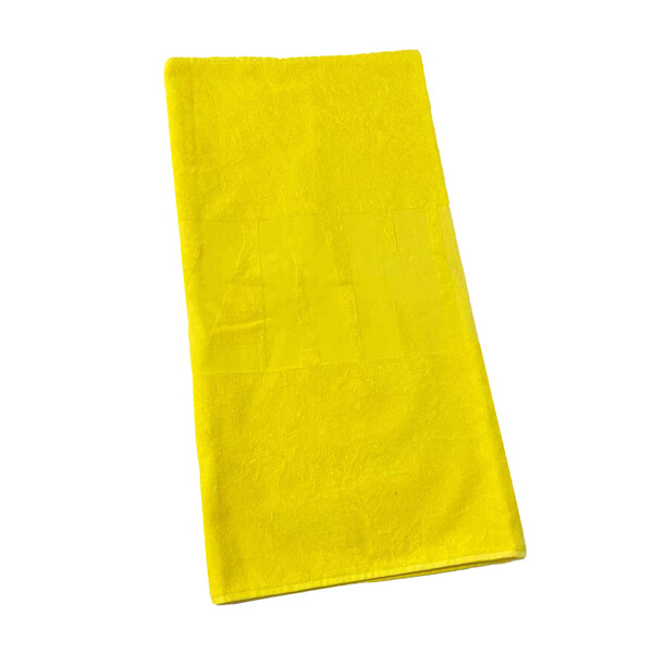 Полотенце желтое махровое