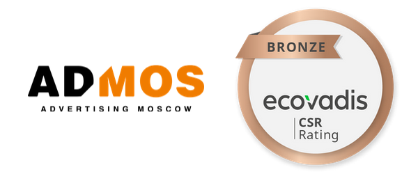 ADMOS — бронзовый медалист в аудите Ecovadis